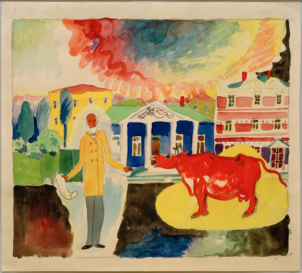 Ku i Moskva av Wassily Kandinsky