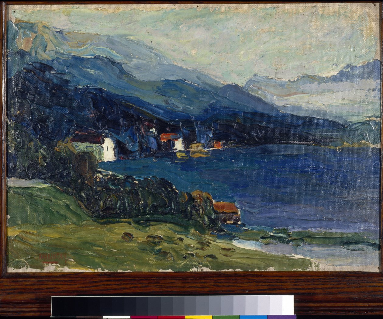""Lake Kochel"" maleri av Vassily Kandinsky (eller Wassily Kandinsky eller Kandinskyj av Wassily Kandinsky