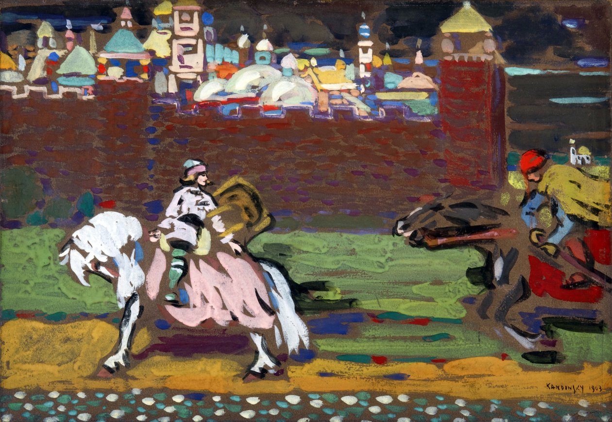 ""Korsene"" Maleri av Vassily Kandinsky (eller Wassily Kandinski eller Kandinskij av Wassily Kandinsky