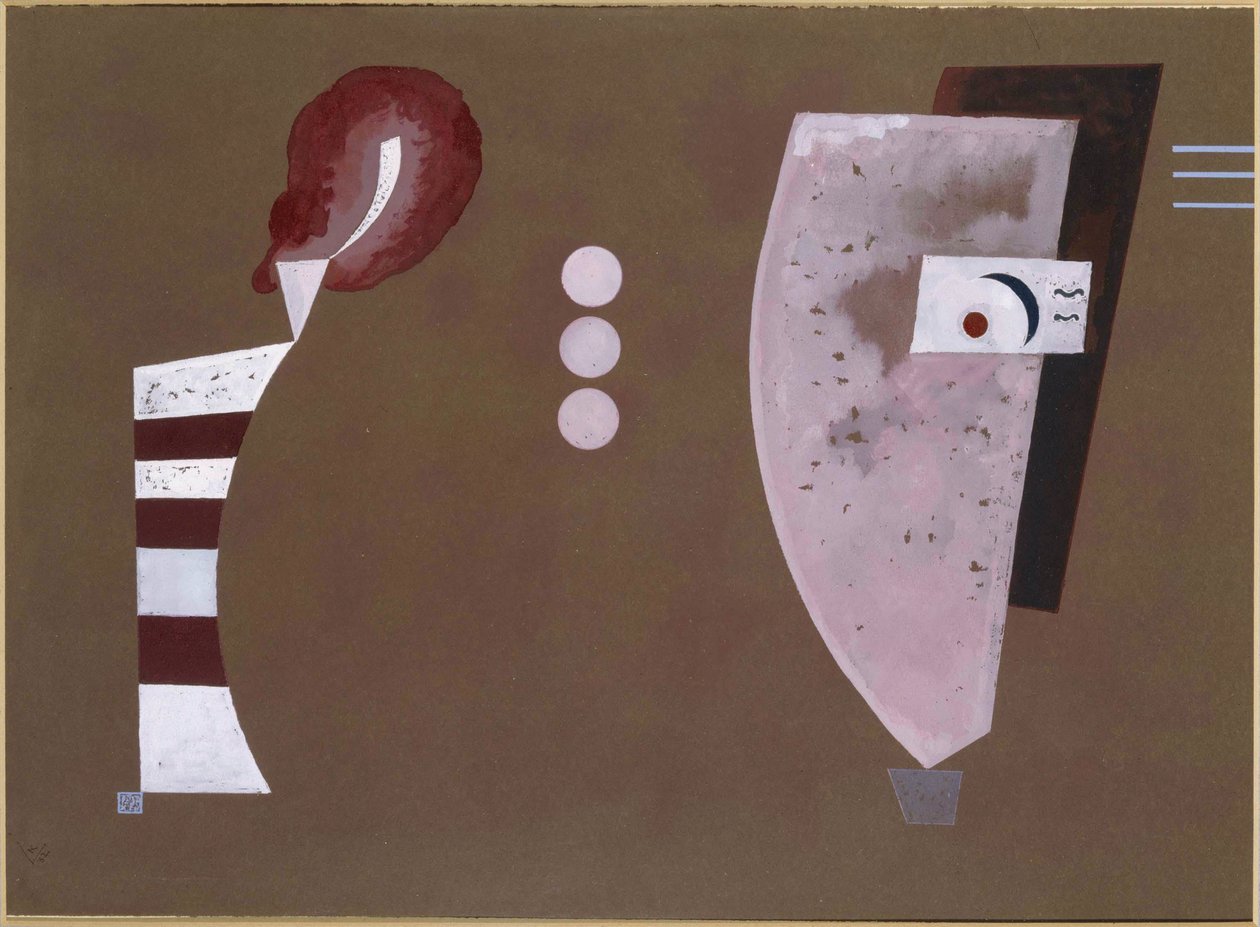 ""Mitten Kreise"" (sentrum av sirkelen) - maleri av Vassily Kandinsky (eller Wassily Kandinski eller Kandinskij av Wassily Kandinsky
