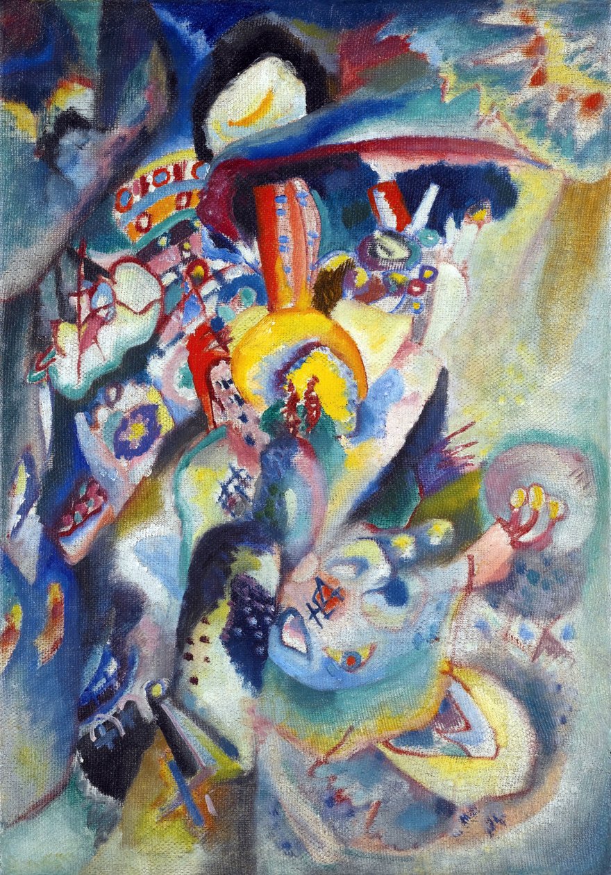 ""Moskva II"" Maleri av Vassily Kandinsky (eller Wassily Kandinsky eller Kandinskyj av Wassily Kandinsky