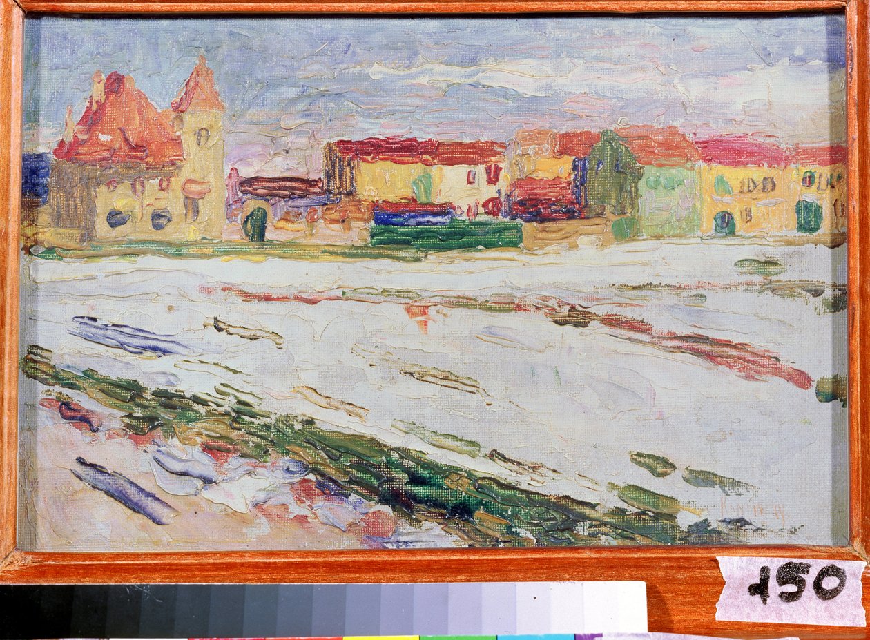 München (Allemagne) (München). Peinture de Vassily Kandinsky (ou Wassily Kandinski eller Kandinskij av Wassily Kandinsky