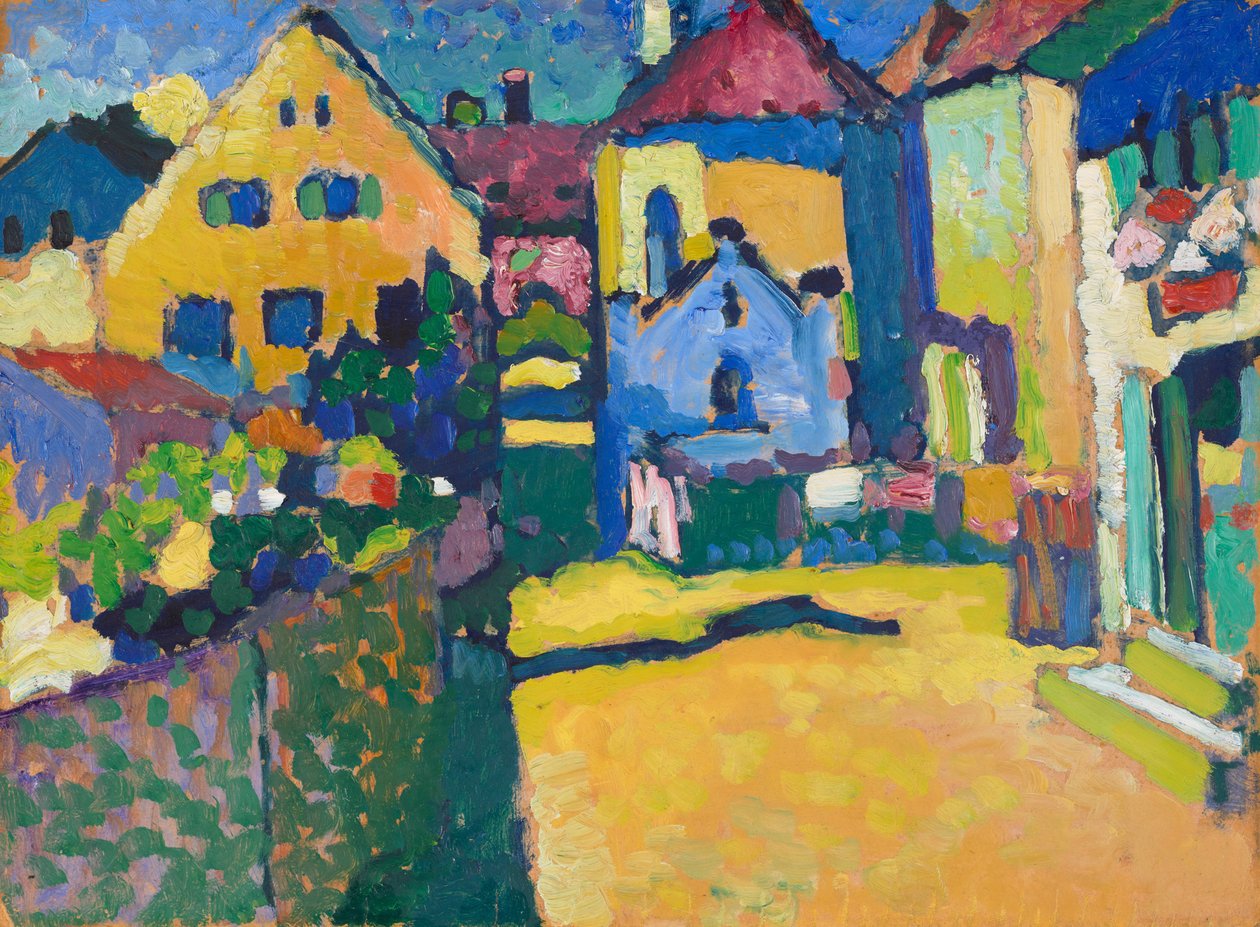 Murnau - Grønn gate av Wassily Kandinsky