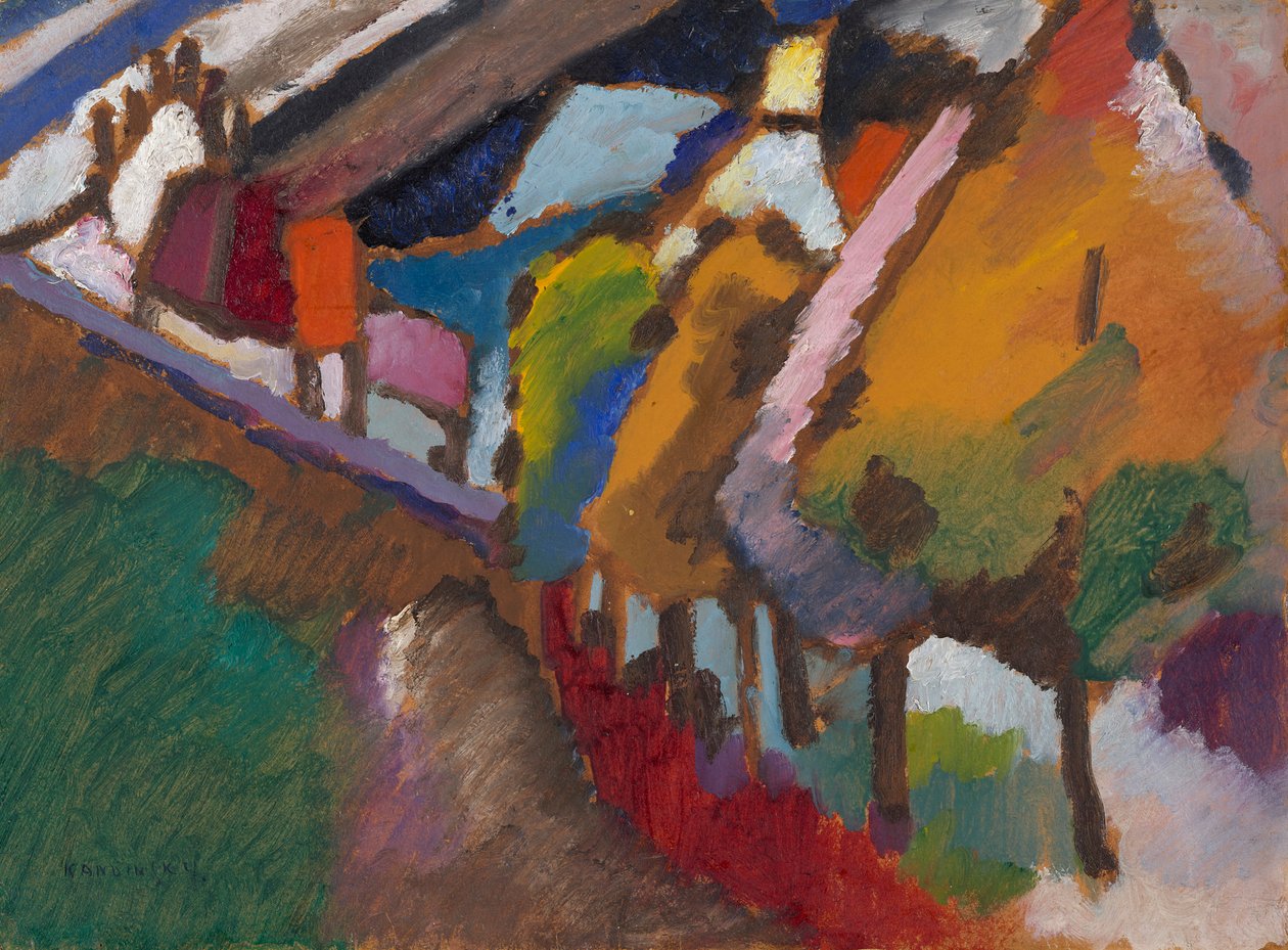 Murnau - slott og kirke av Wassily Kandinsky