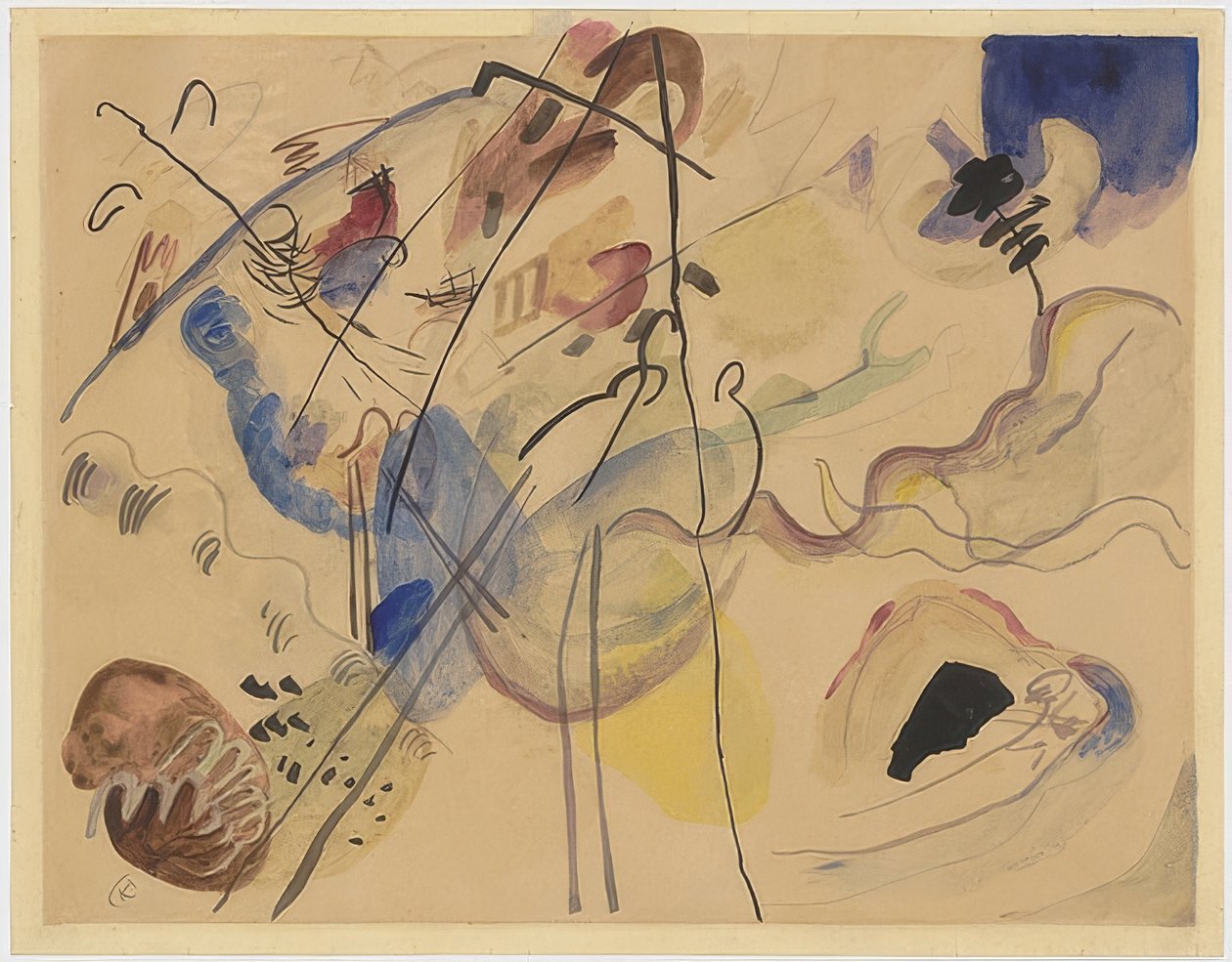 Uten navn. 1911-12 av Wassily Kandinsky