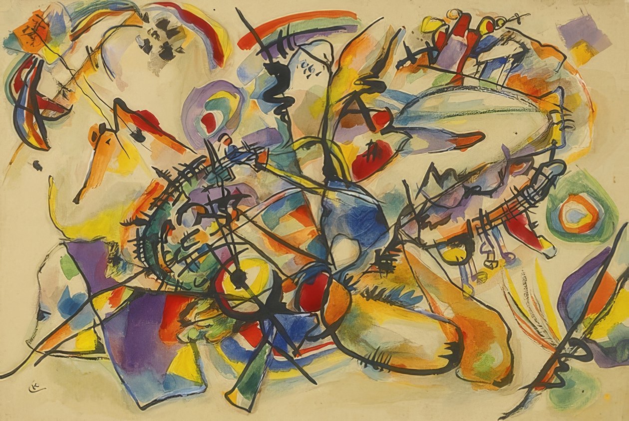 Uten navn. Rundt 1916 av Wassily Kandinsky