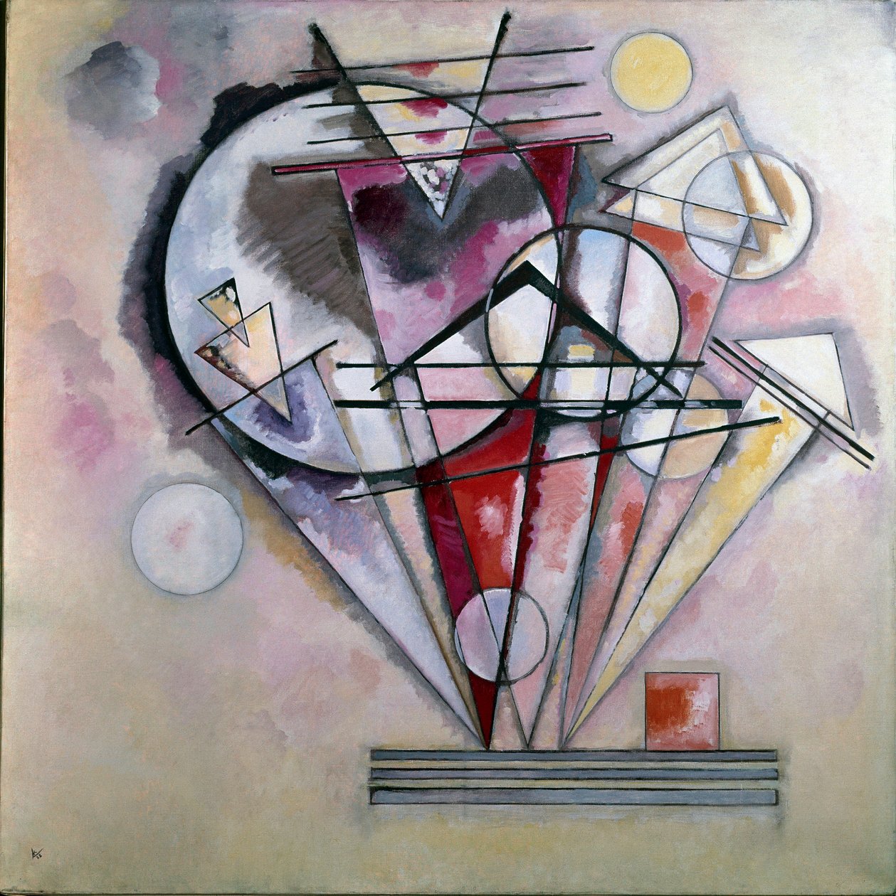 On the Pointe-maleri av Wassily Kandinsky (eller Wassily Kandinsky eller Kandinskij av Wassily Kandinsky
