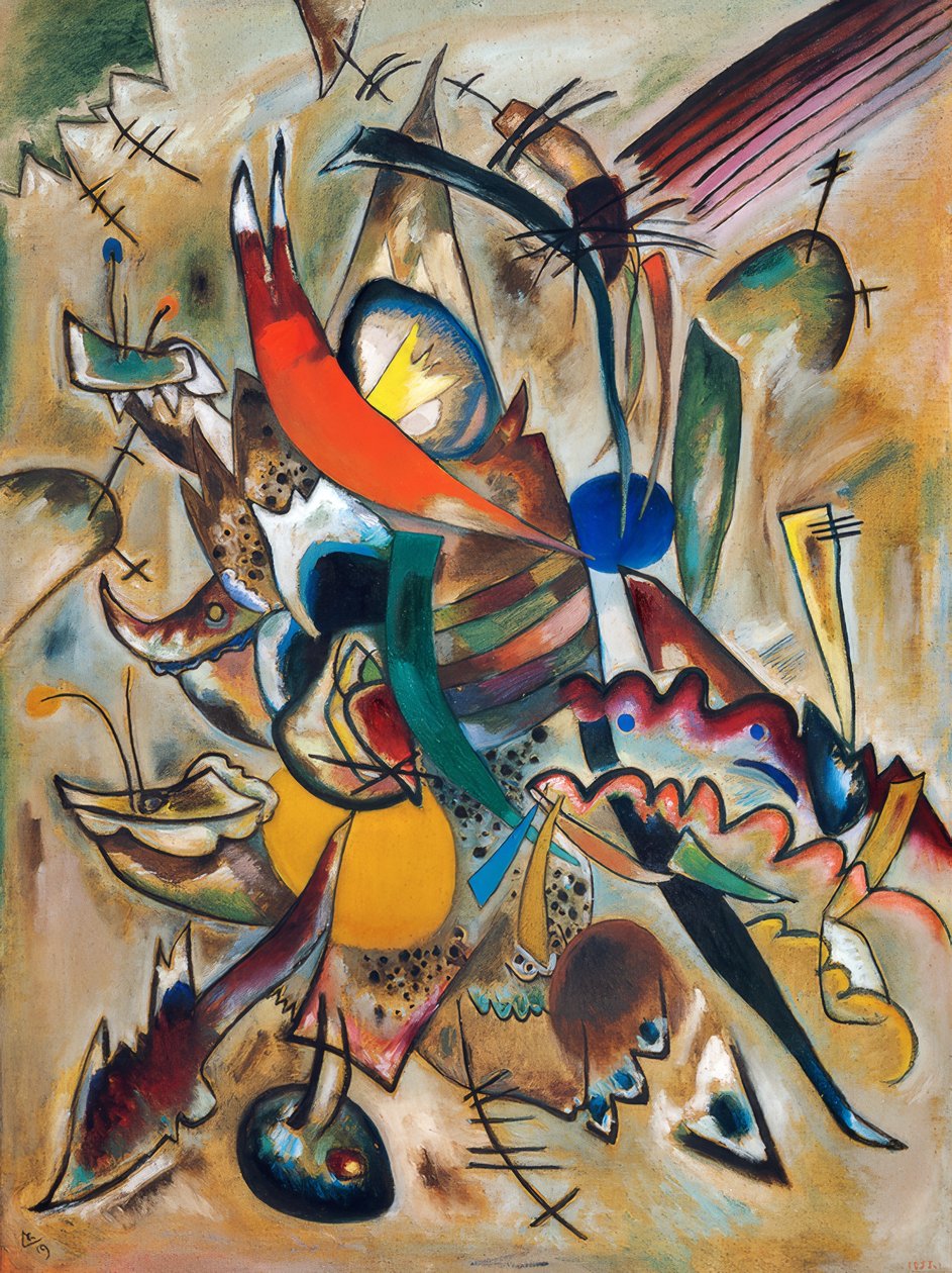 Maling med punkter av Wassily Kandinsky