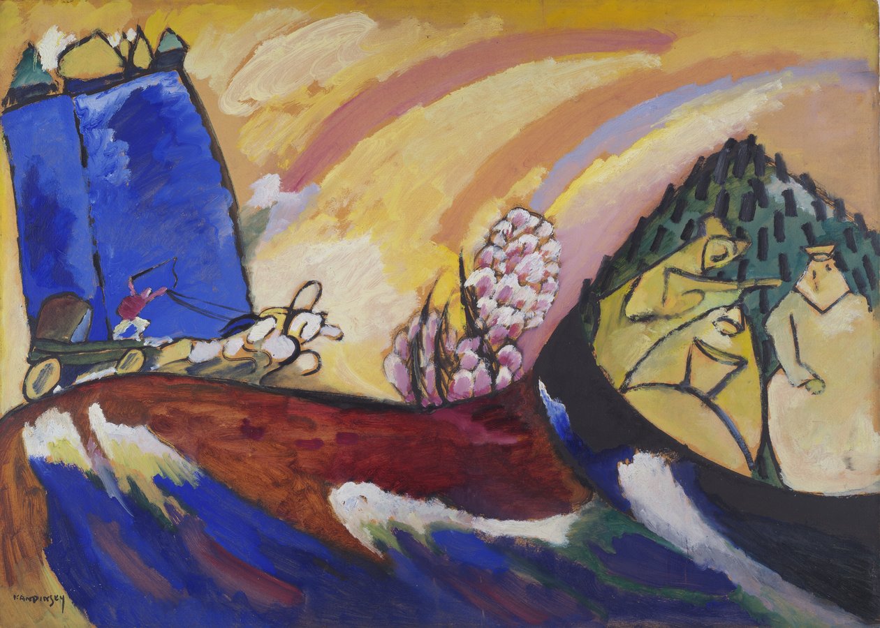 Maleri med troika, 18. januar 1911 av Wassily Kandinsky