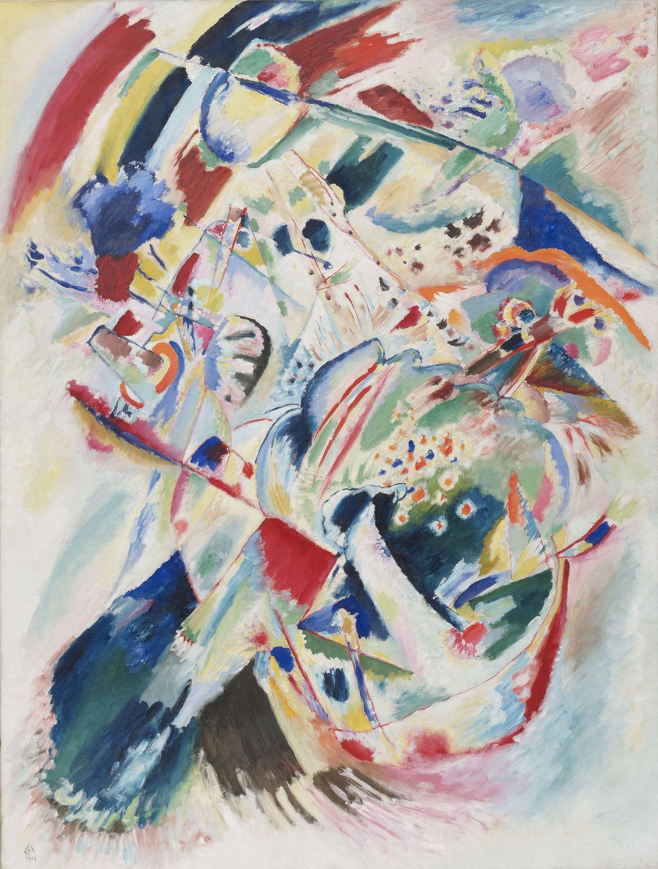 ""Panel for Edwin R Campbell N 4"" Maleri av Vassily Kandinsky av Wassily Kandinsky