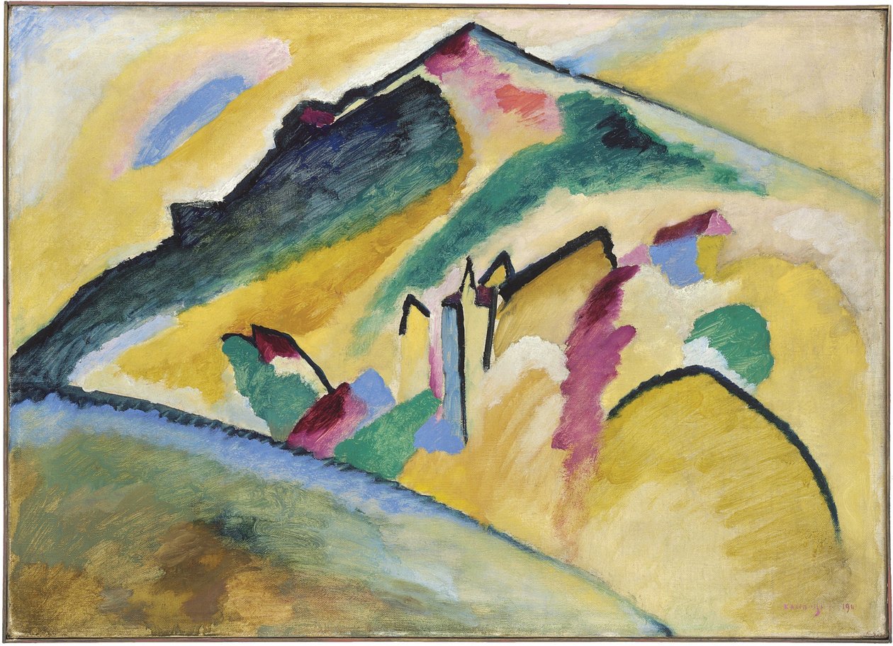 ""Høstlandskap"" Maleri av Vassily Kandinsky (eller Wassily Kandinski eller Kandinskij av Wassily Kandinsky