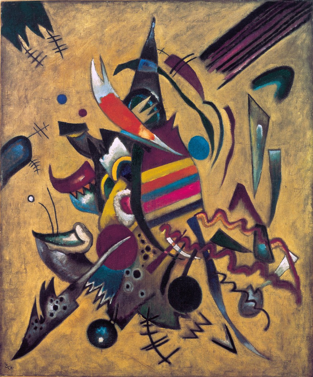 ""Points"" Maleri av Vassily Kandinsky (eller Wassily Kandinsky eller Kandinskyj av Wassily Kandinsky
