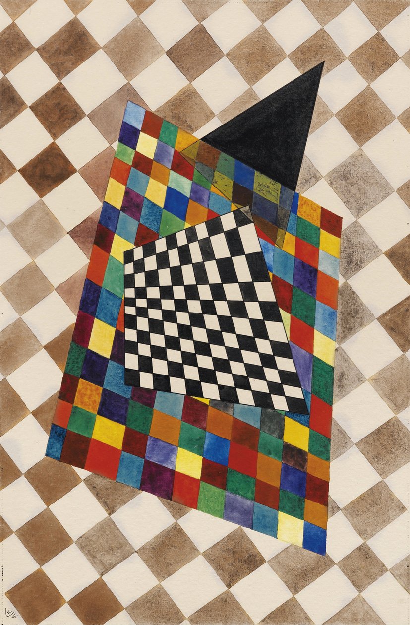 "Quadrille"" (Squared) Aquarelle de Wassily Kandinsky (ou Wassily Kandinsky eller Kandinsky av Wassily Kandinsky