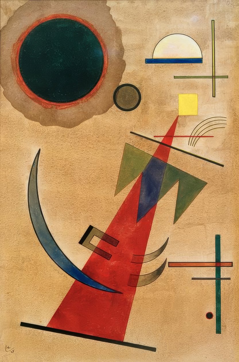 Spiss rød av Wassily Kandinsky
