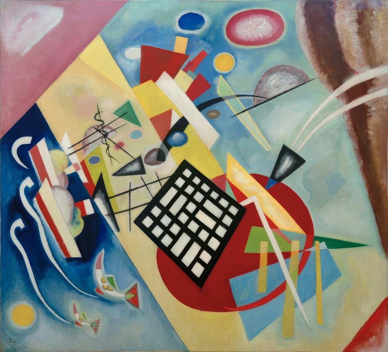 Svart rutenett av Wassily Kandinsky