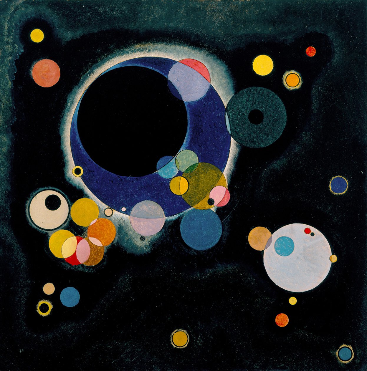 Flere kretser, 1926 av Wassily Kandinsky