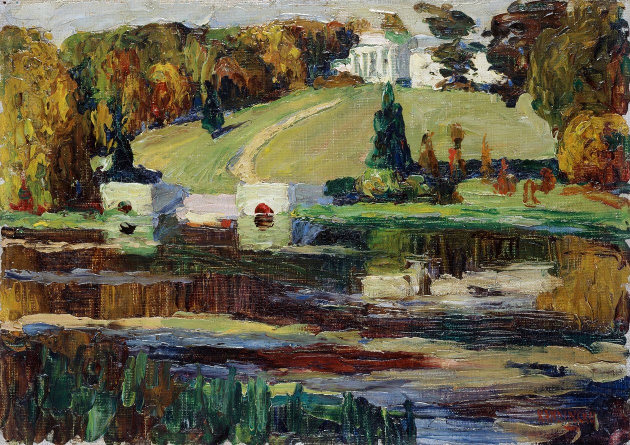 Skisse til Okhtyrka - Høst av Wassily Kandinsky