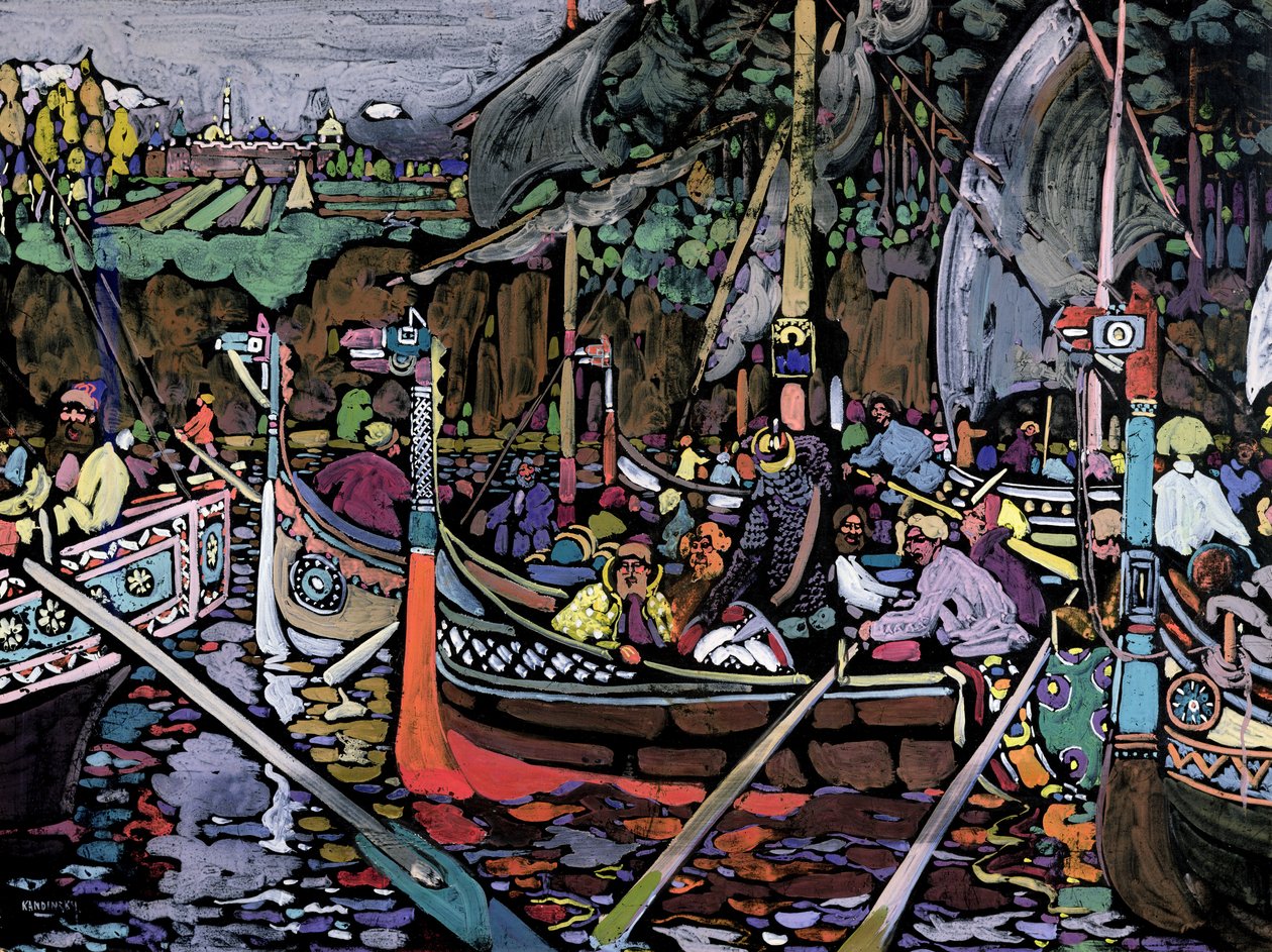Song of the Volga, 1906 av Wassily Kandinsky