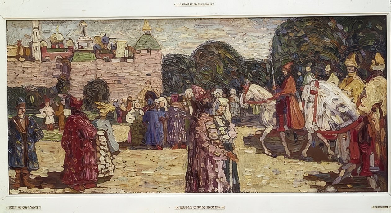 Søndag (Gamle Russland). 1904 av Wassily Kandinsky