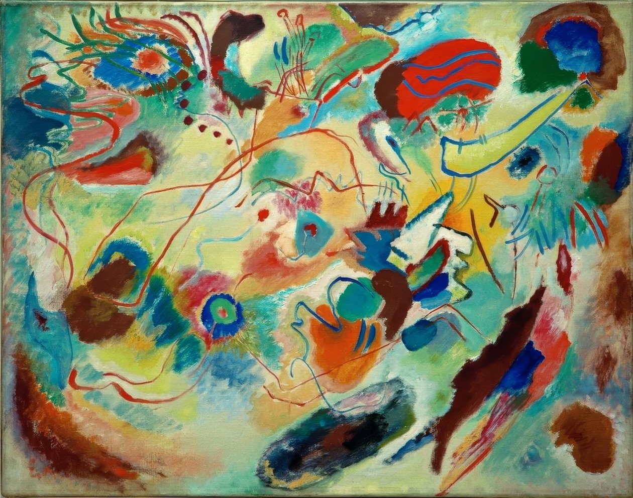 Studie for komposisjon VII av Wassily Kandinsky