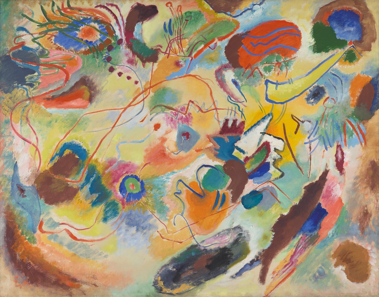 Studie til Komposisjon 7 av Wassily Kandinsky
