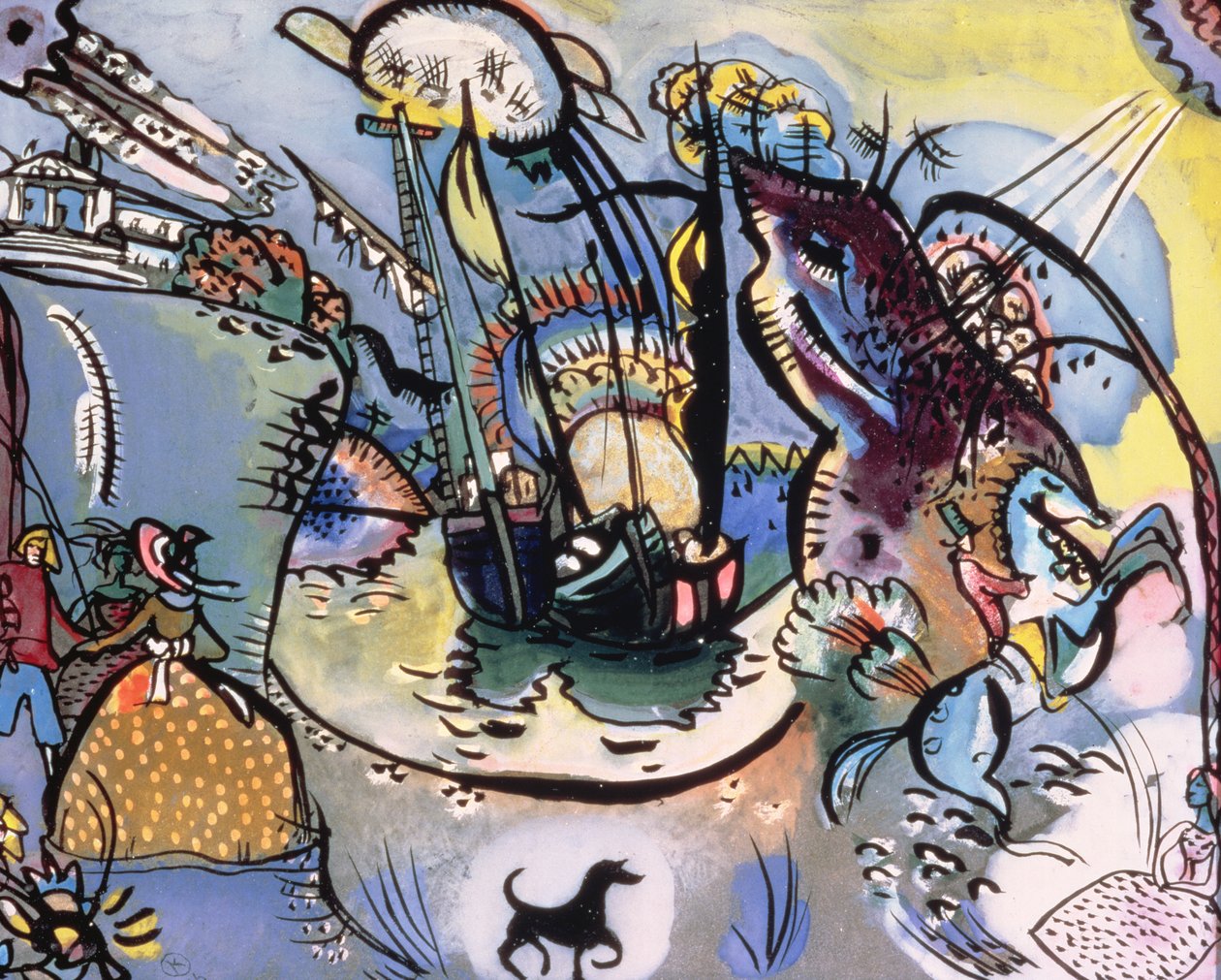 Havnen, 1916 av Wassily Kandinsky