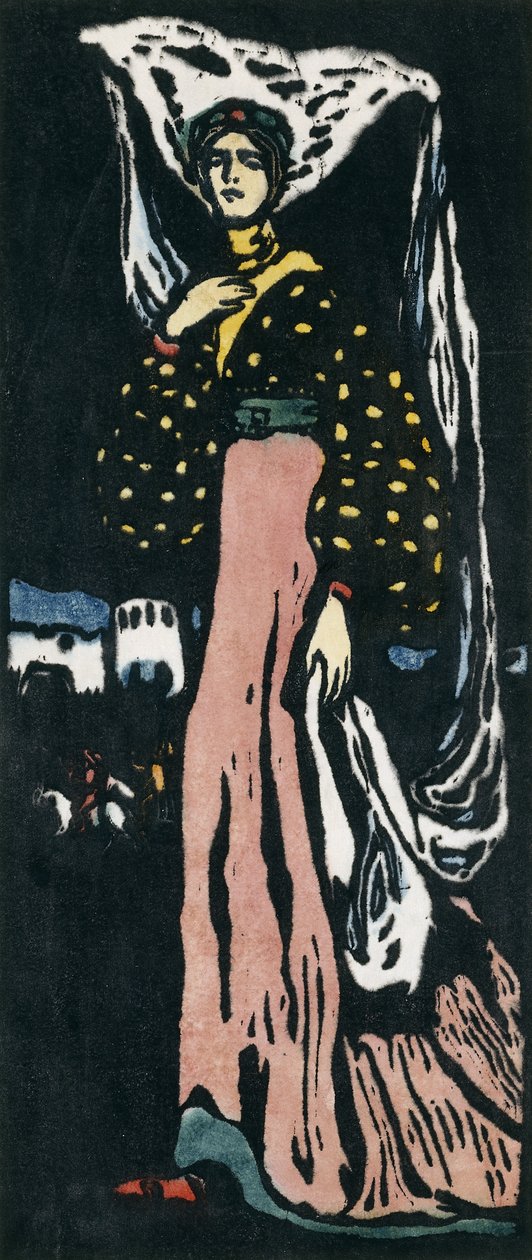 The Night - Stor versjon; Natten - stor versjon av Wassily Kandinsky