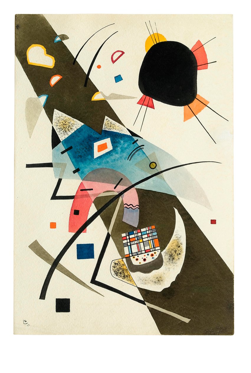 To svarte flekker av Wassily Kandinsky