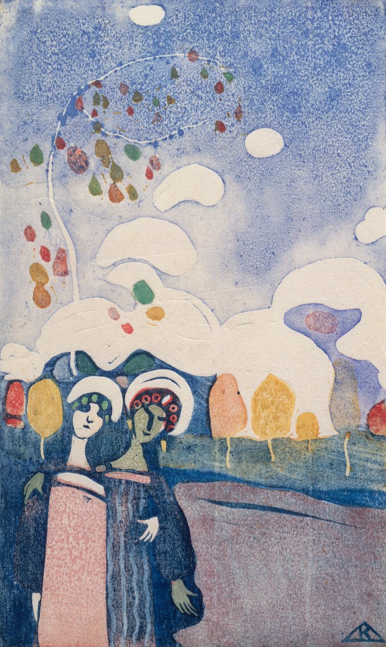 To jenter av Wassily Kandinsky