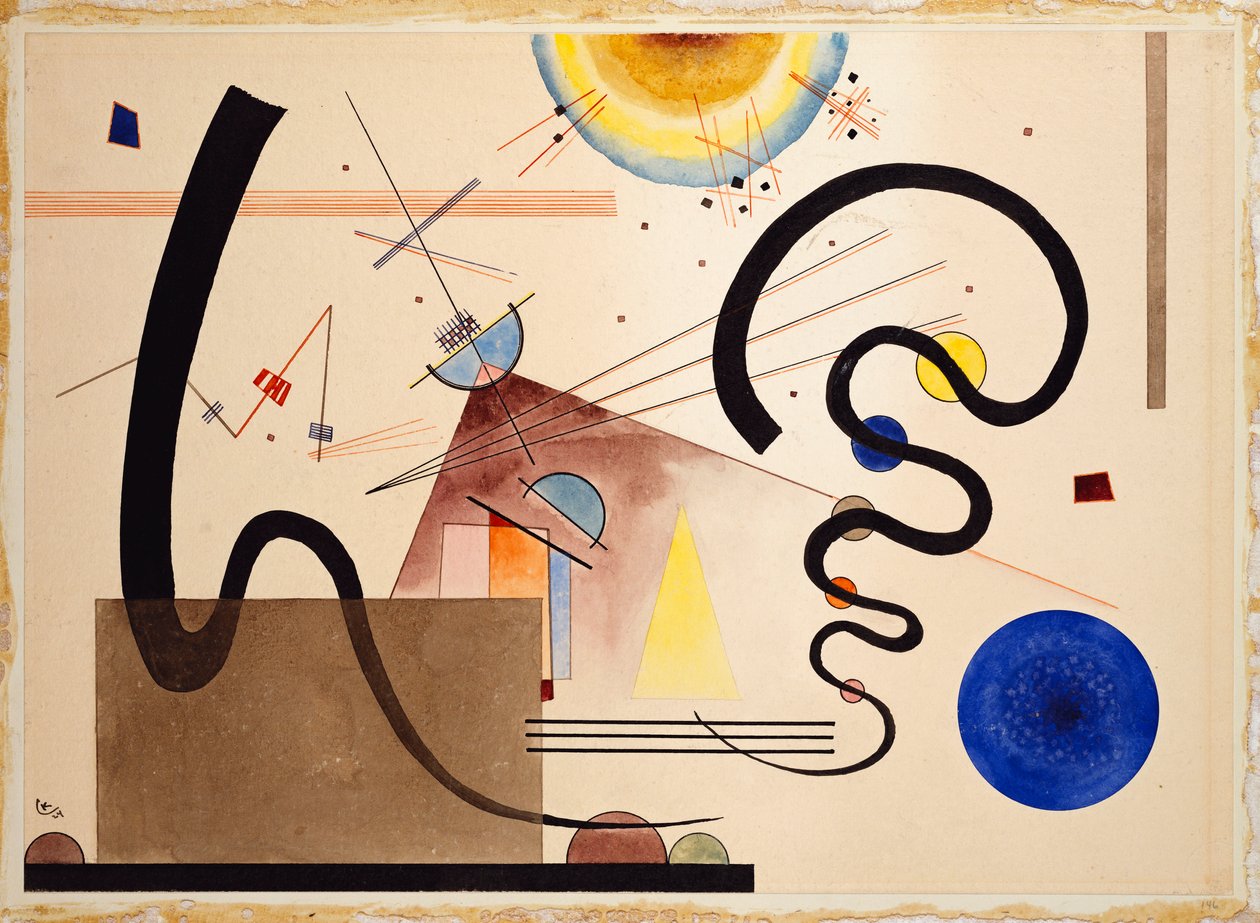 To bevegelser av Wassily Kandinsky