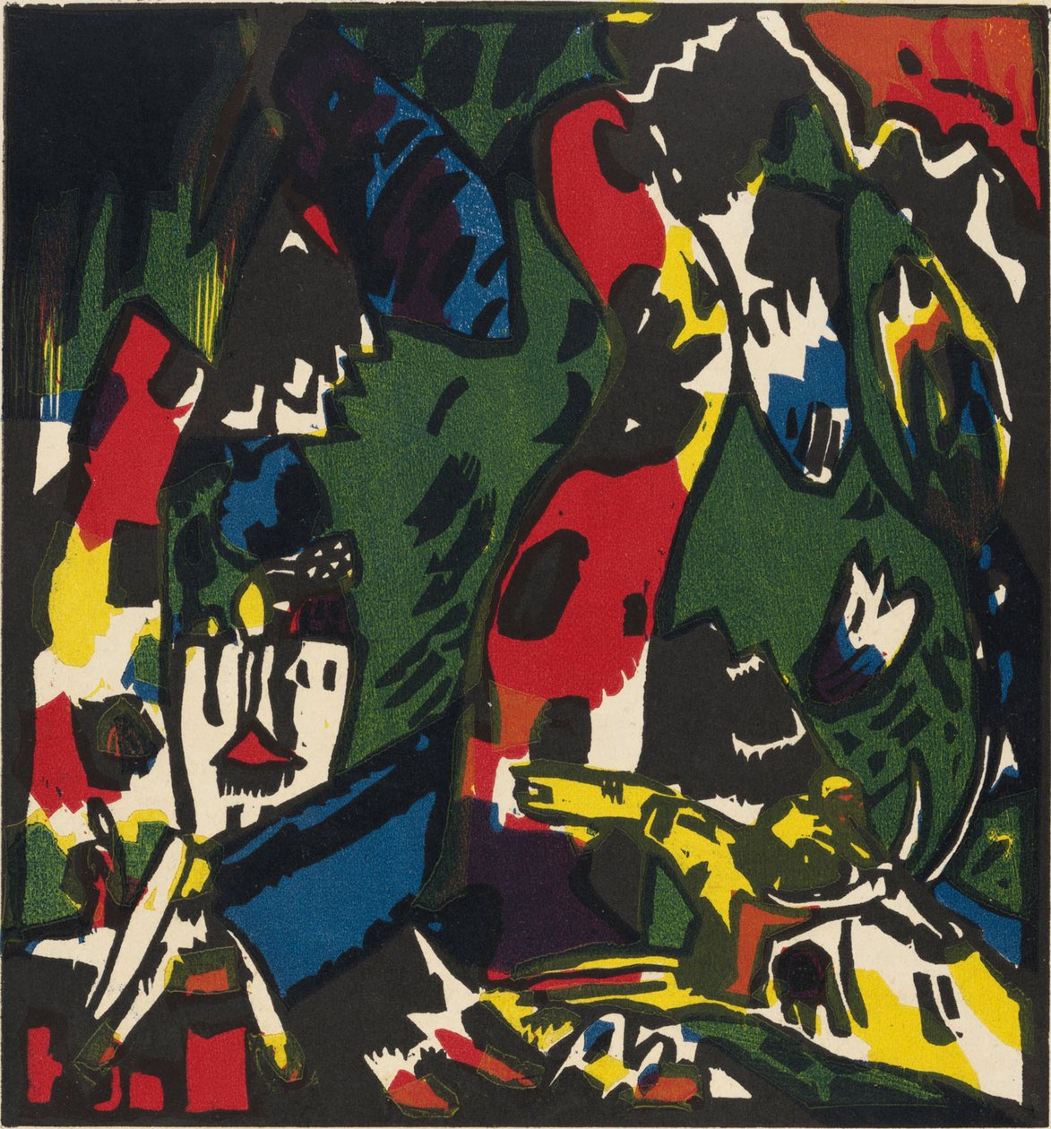 ""En bueskytter"" Maleri av Vassily Kandinsky (eller Wassily Kandinsky eller Kandinskyj av Wassily Kandinsky
