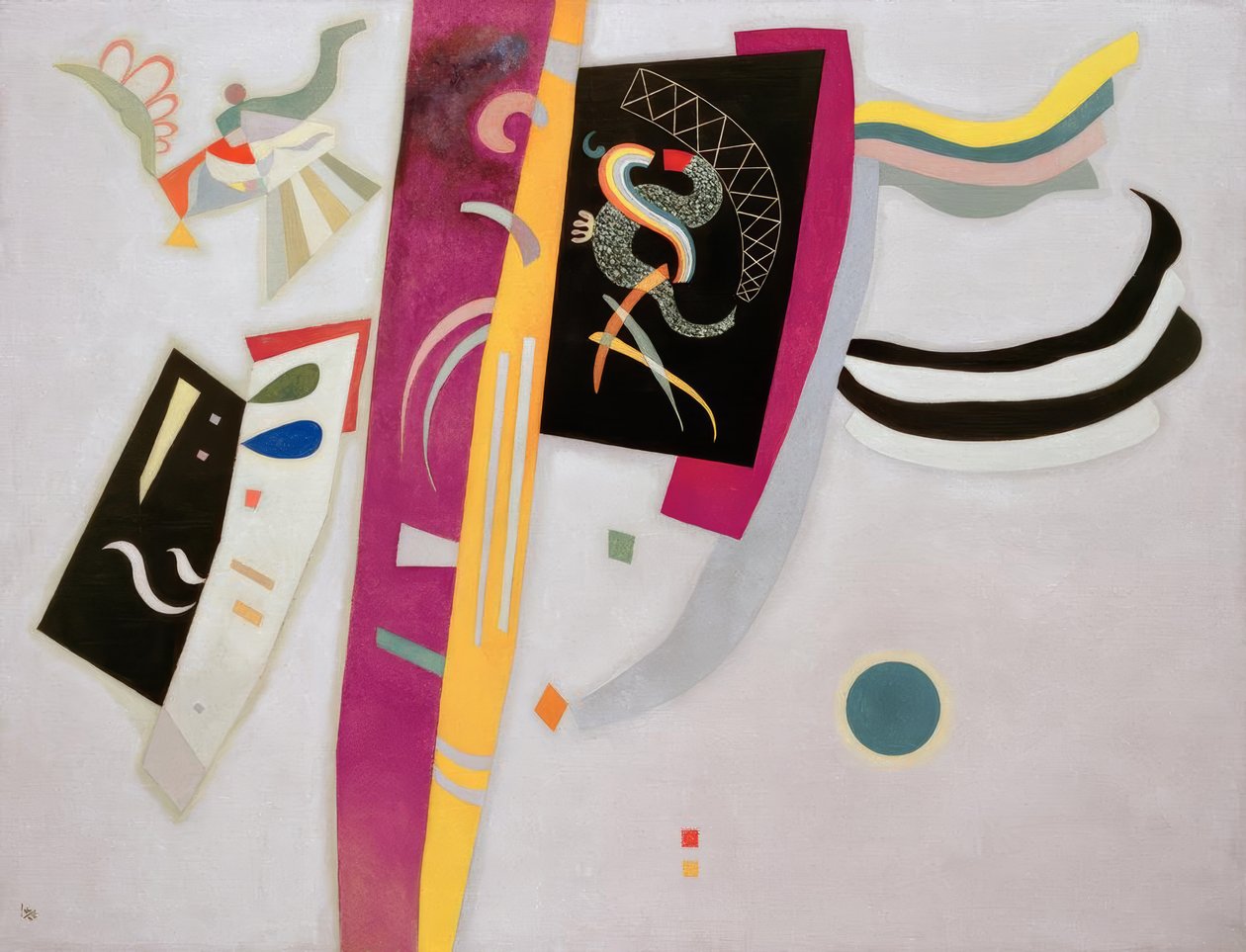 Lilla-oransje av Wassily Kandinsky