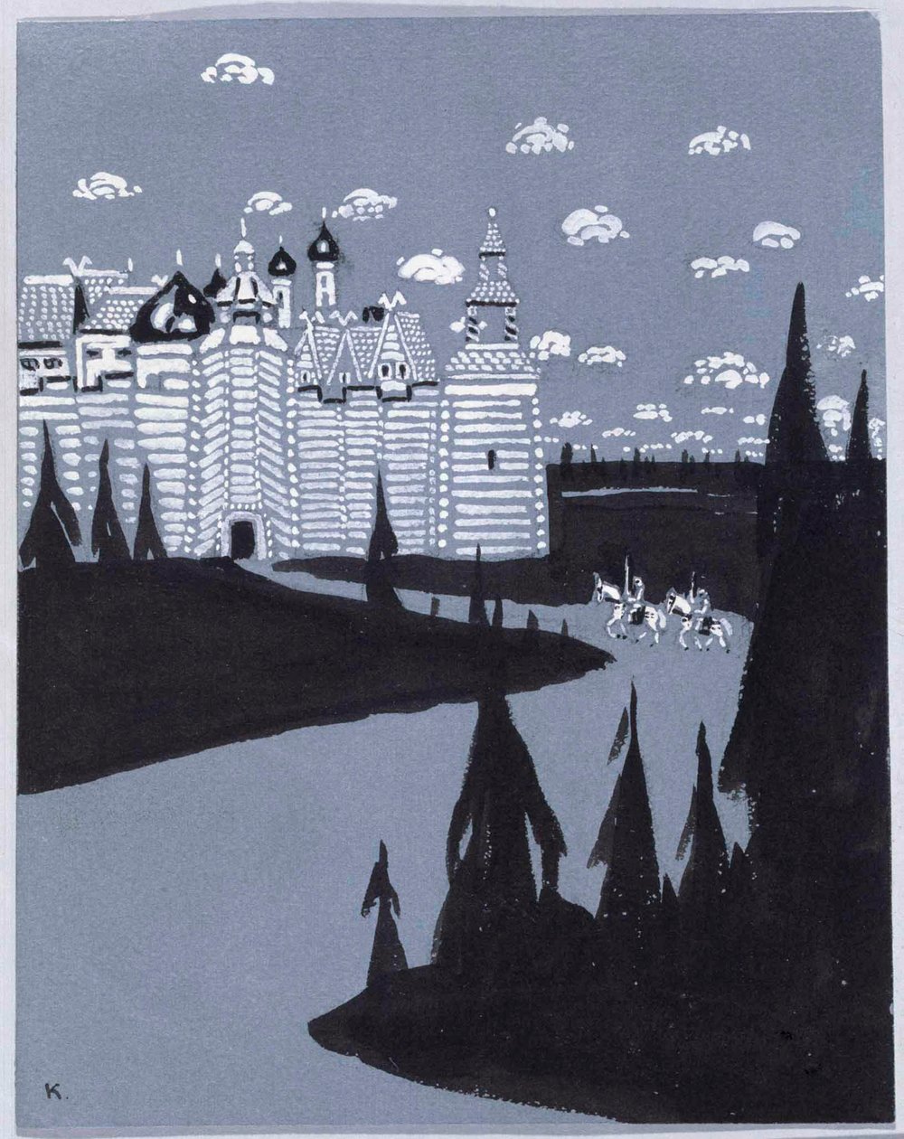 Foran byen av Wassily Kandinsky