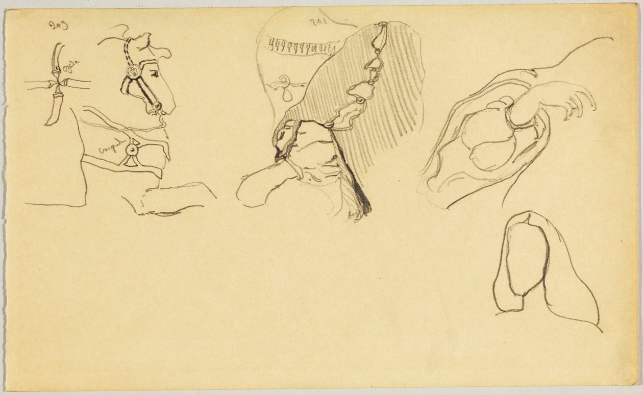 hodelag og detaljer av kvinnedrakt av Wassily Kandinsky