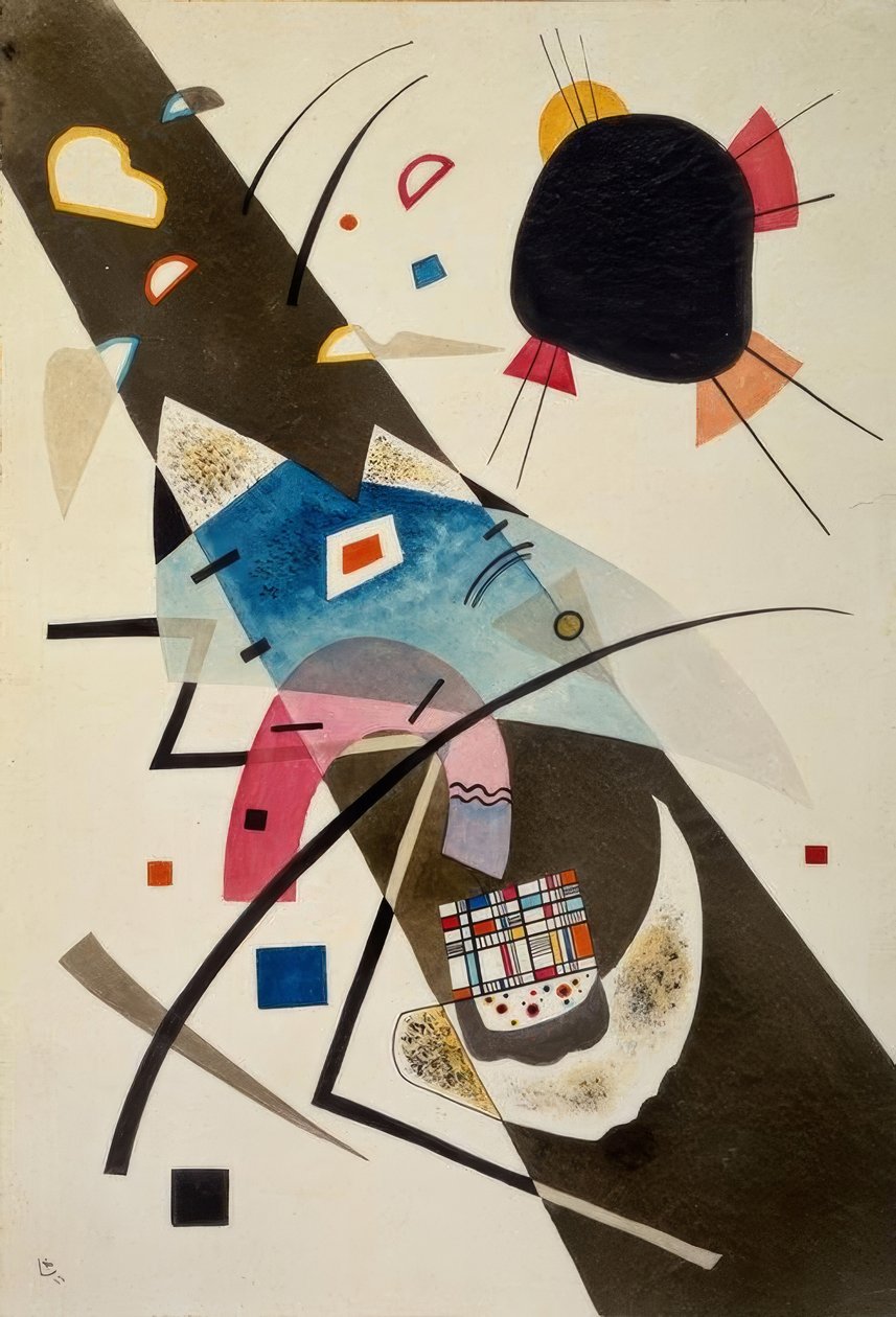 To svarte flekker av Wassily Kandinsky