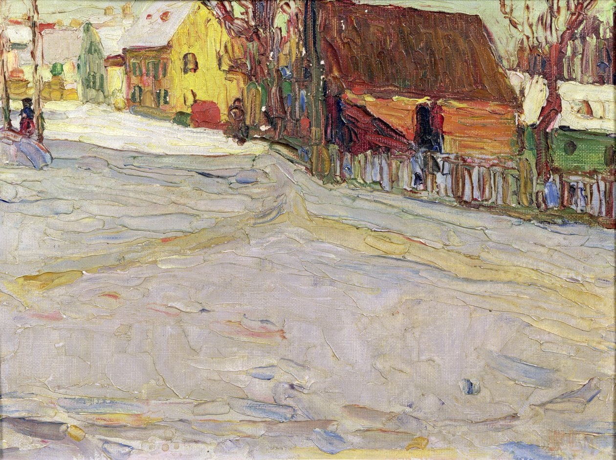 Bylandskap (olje på lerret) av Wassily & Marc Franz (1880 1916) Kandinsky
