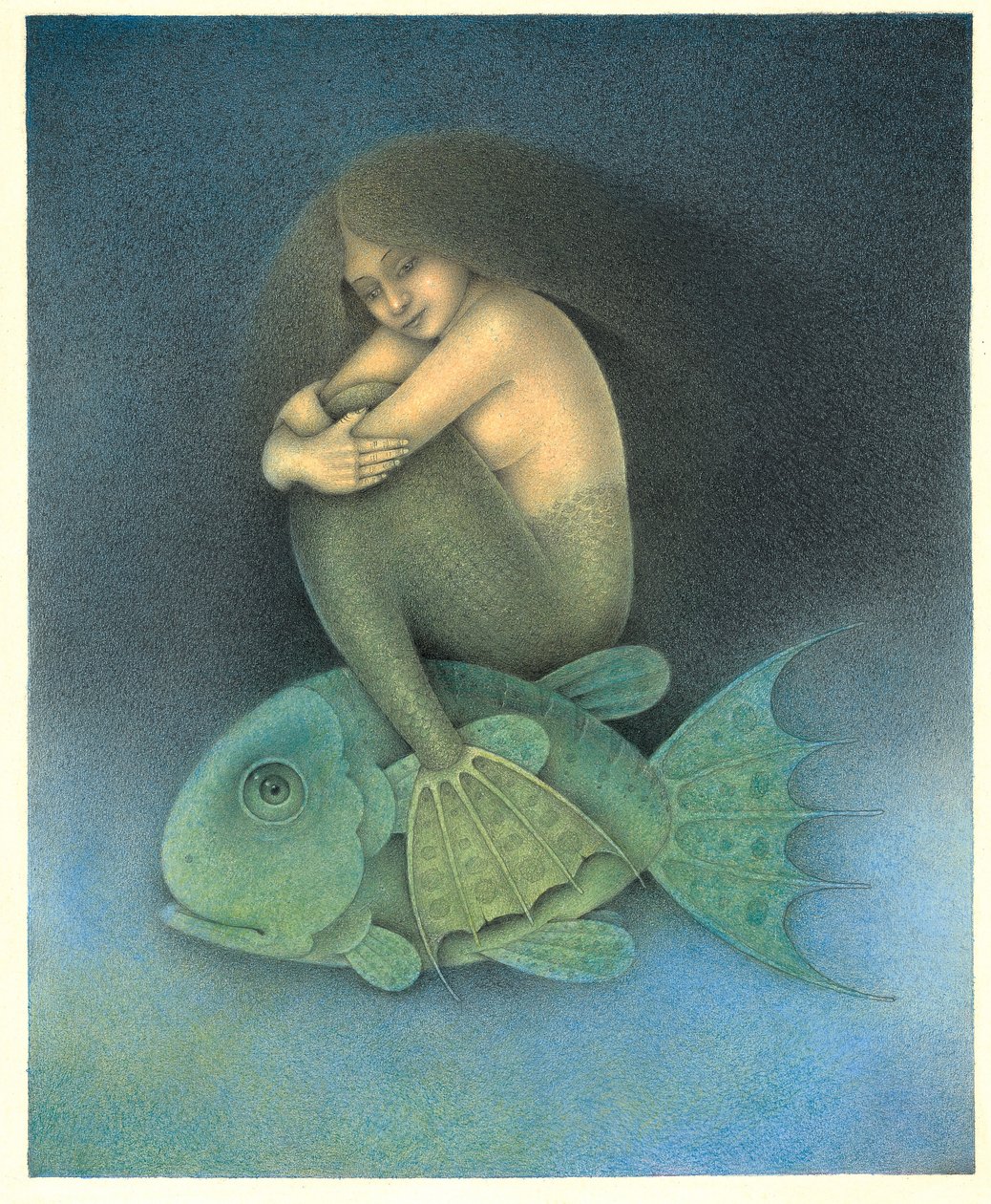 Omermaid, 2007 (blandet teknikk på kunstplate) av Wayne Anderson
