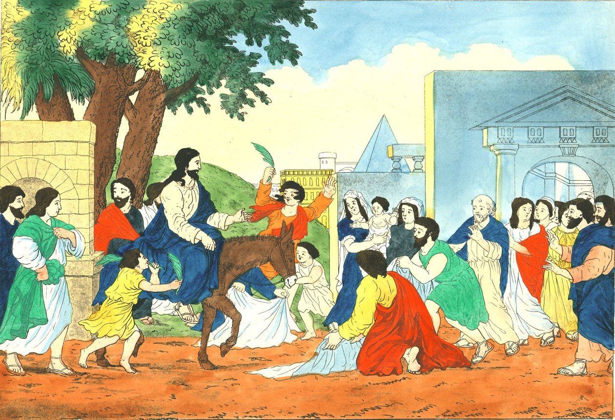 Kristi inntog i Jerusalem, 1800-tallet av Weenix