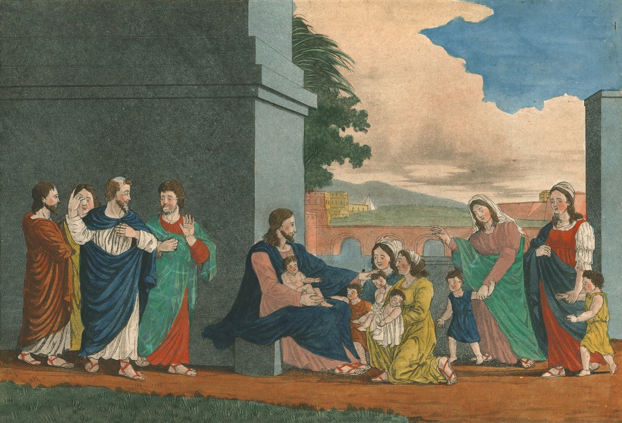Lide de små barna, 1800-tallet av Weenix