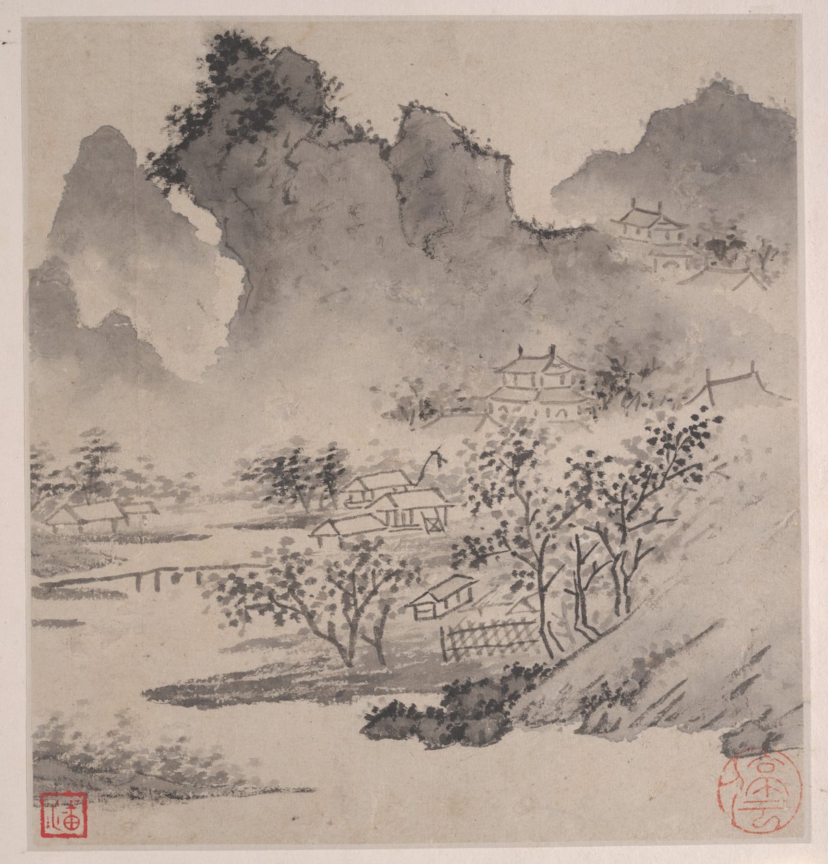 Åtte sanger fra elvene Xiao og Xiang. av Wen Zhengming