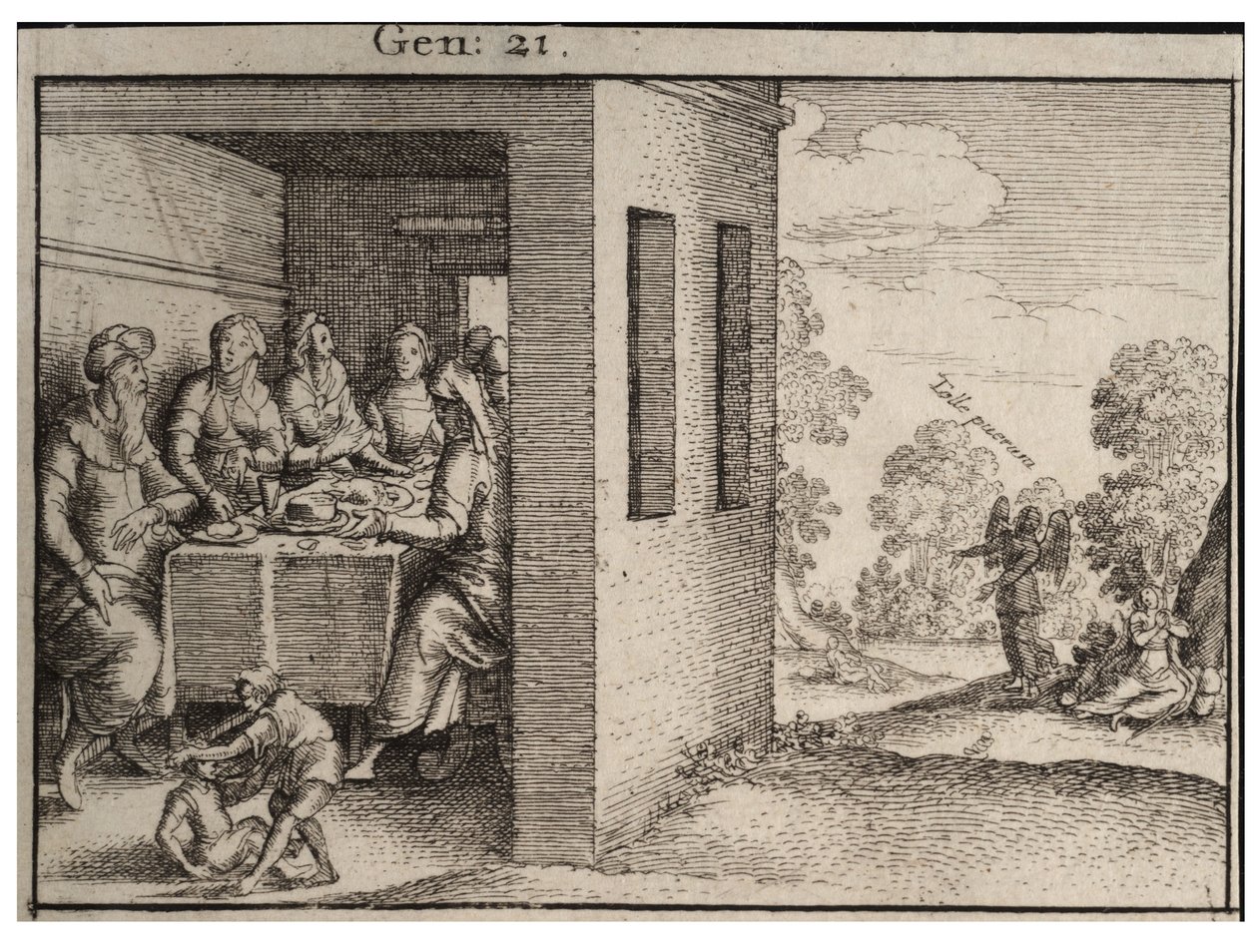 Abrahams fest. Stat 1 av Wenceslaus Hollar