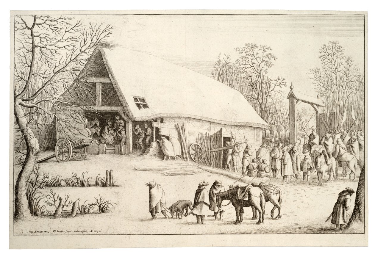 Tilbedelse av kongene av Wenceslaus Hollar