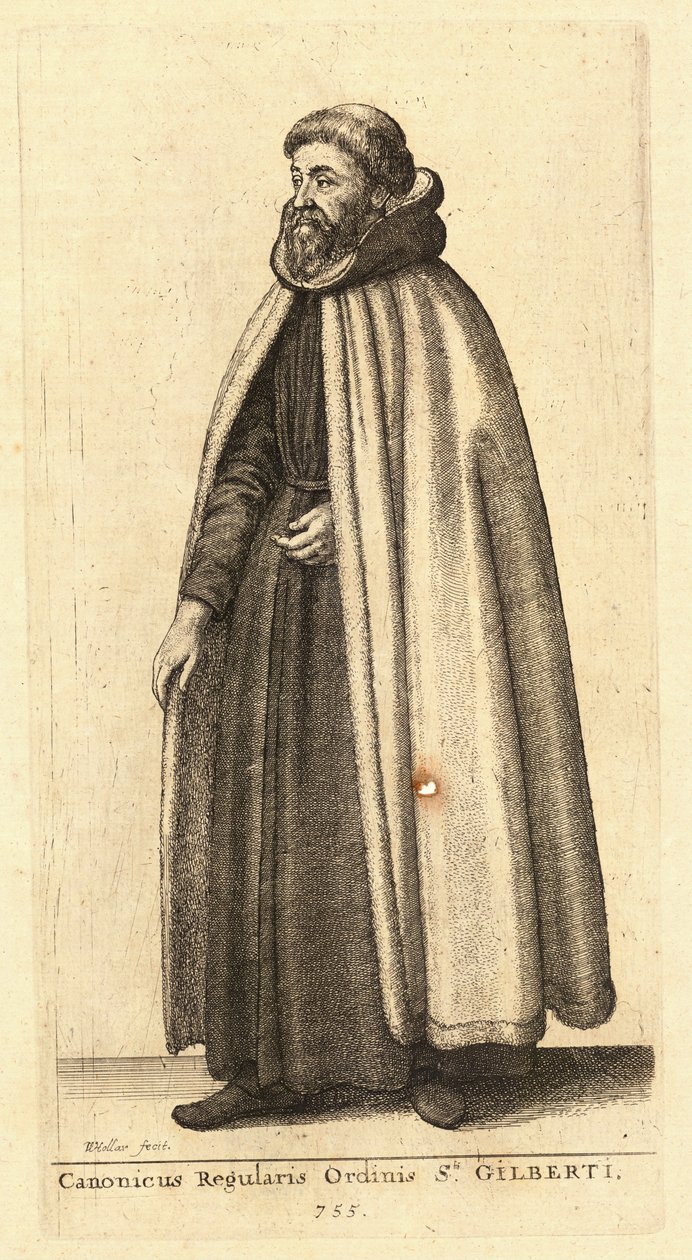 Ordenens kanon Gilberti av Wenceslaus Hollar