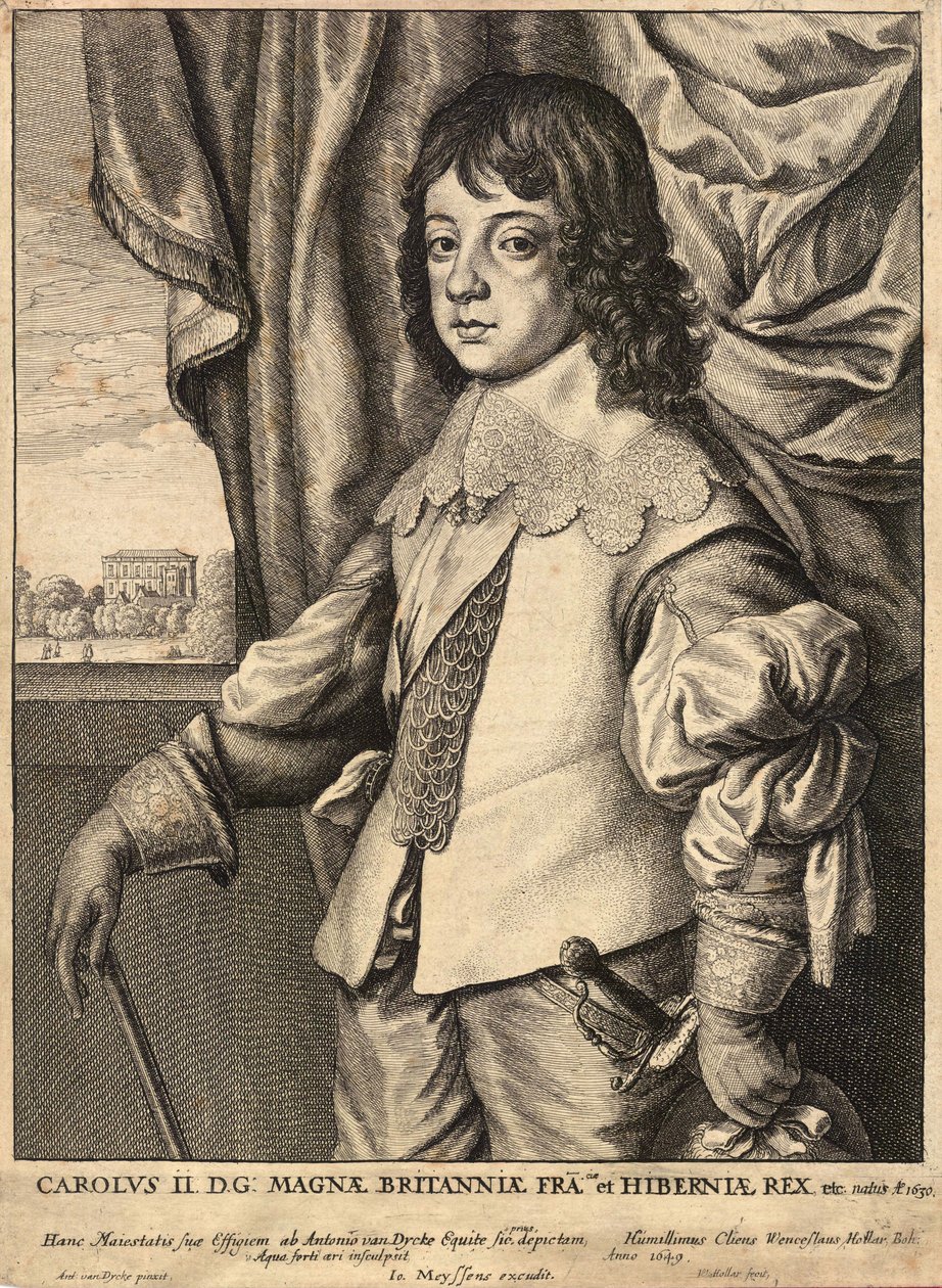 Charles II. Stat 4 av Wenceslaus Hollar