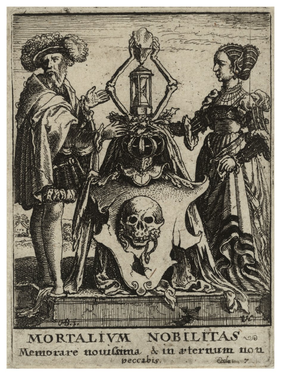 Dødens våpenskjold. Stat 2 av Wenceslaus Hollar