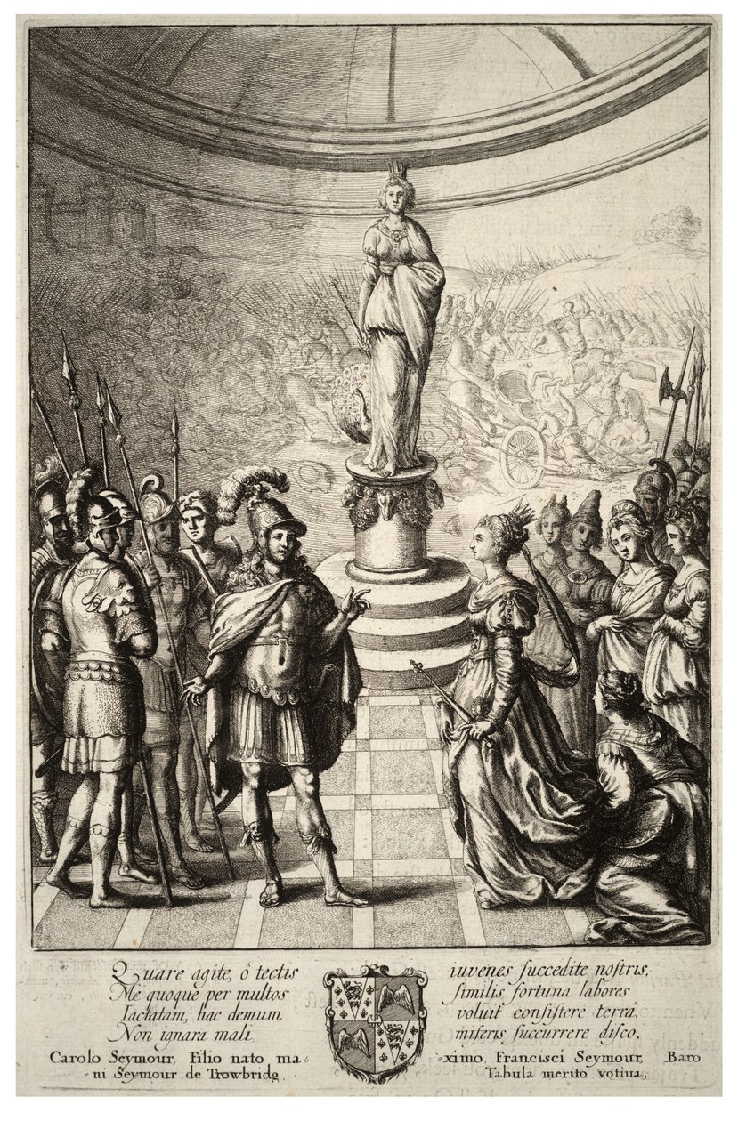 Dido og Aeneas. Stat 2 av Wenceslaus Hollar