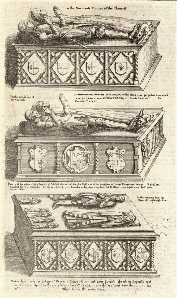 Digby -familien (monument) av Wenceslaus Hollar