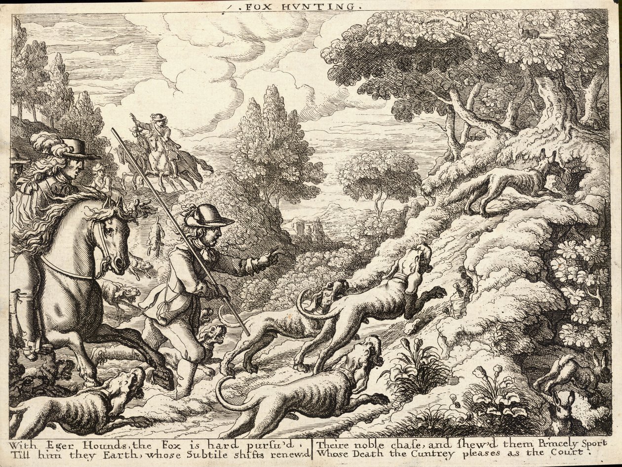 revejakt av Wenceslaus Hollar