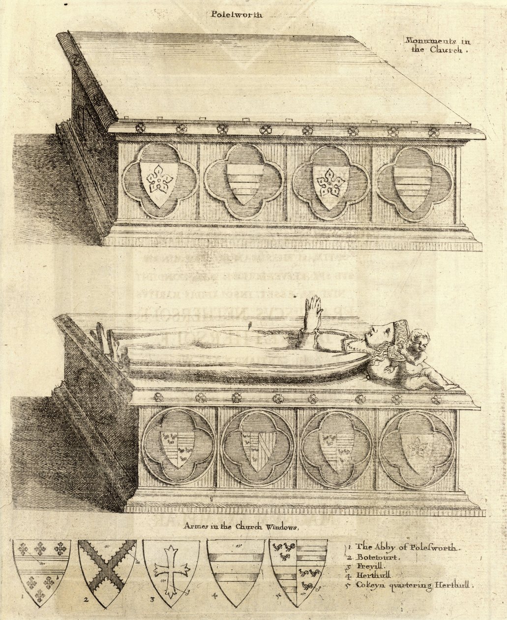 Herhull -familien (monument) av Wenceslaus Hollar