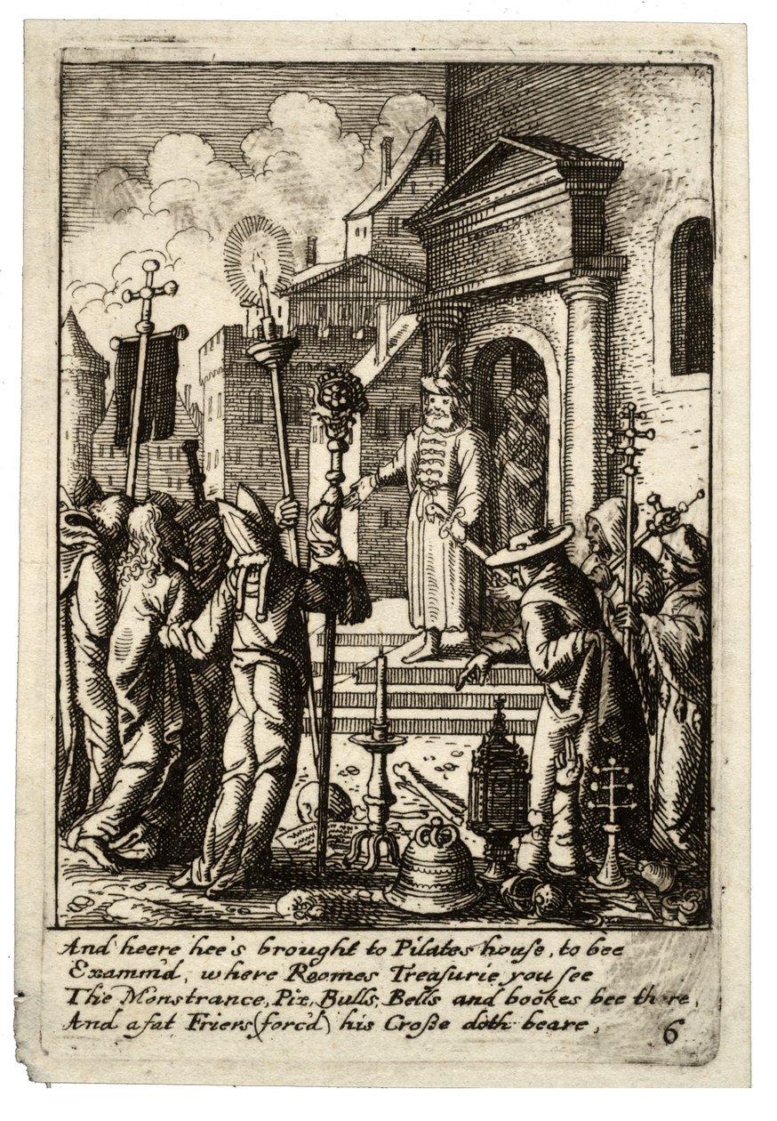 Jesus før Pilatus av Wenceslaus Hollar